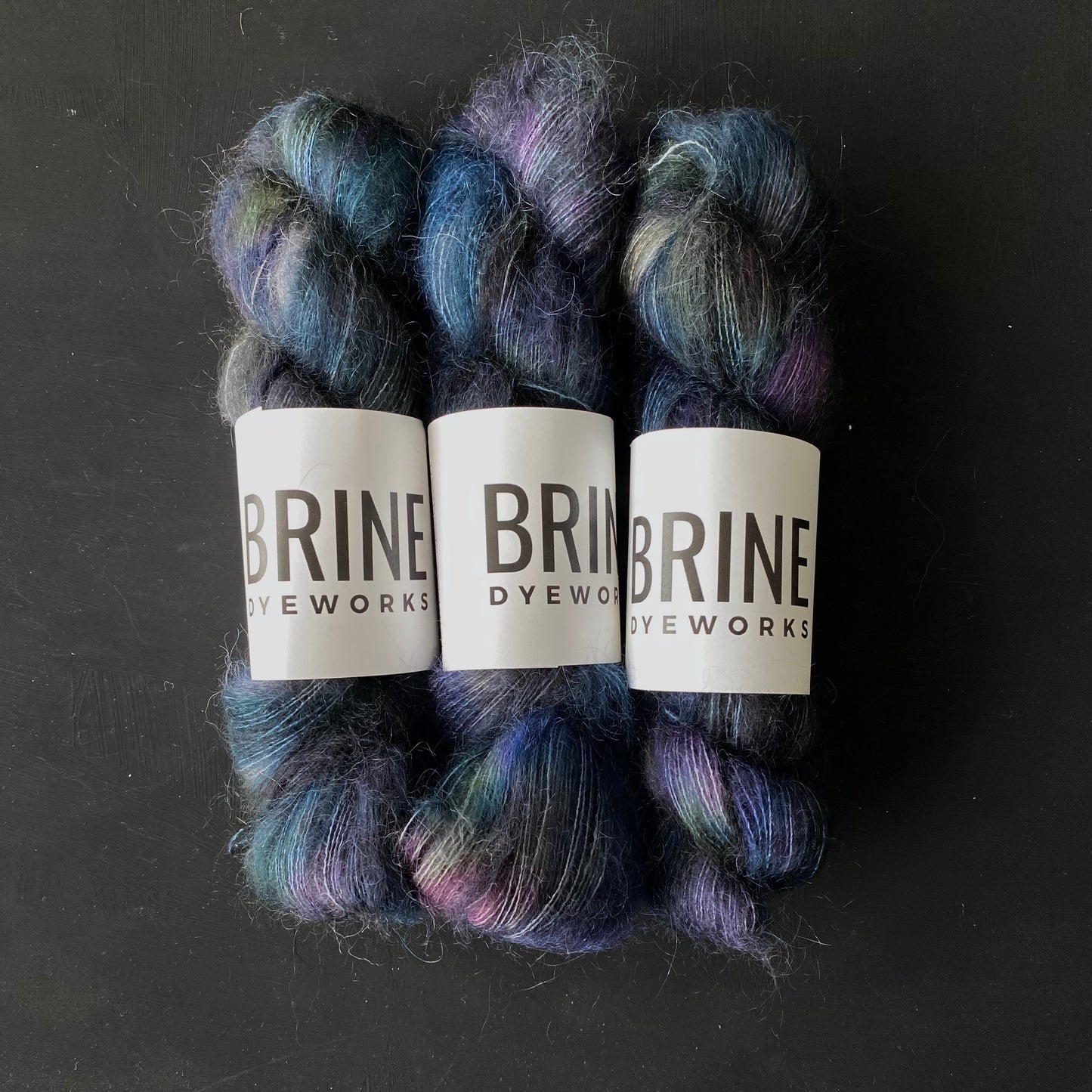 Rainbow Obsidian on Mohair Silk Lace