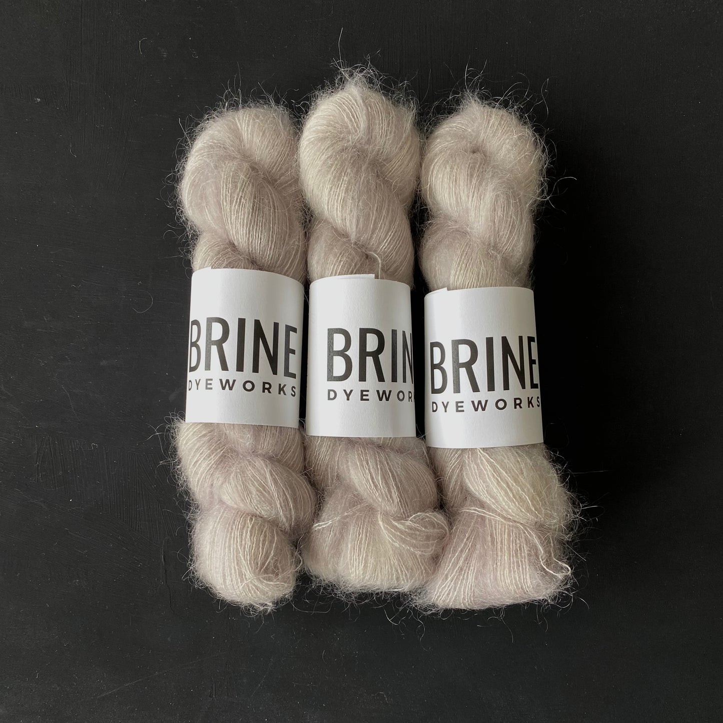 Oyster on Mohair Silk Lace