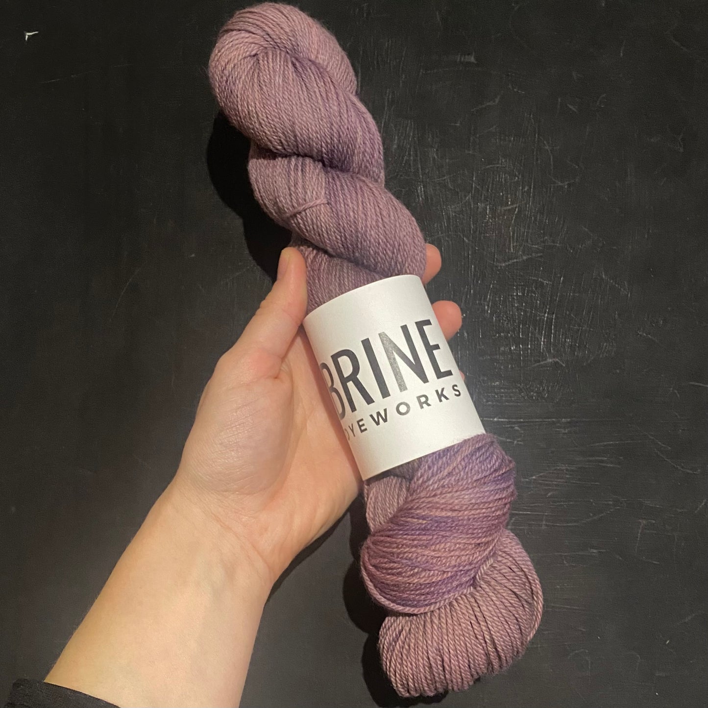 OOAK- Dusty Purple on Eco Sock