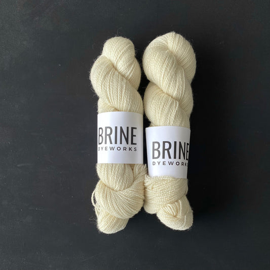 Bare (Undyed) on BFL Fingering