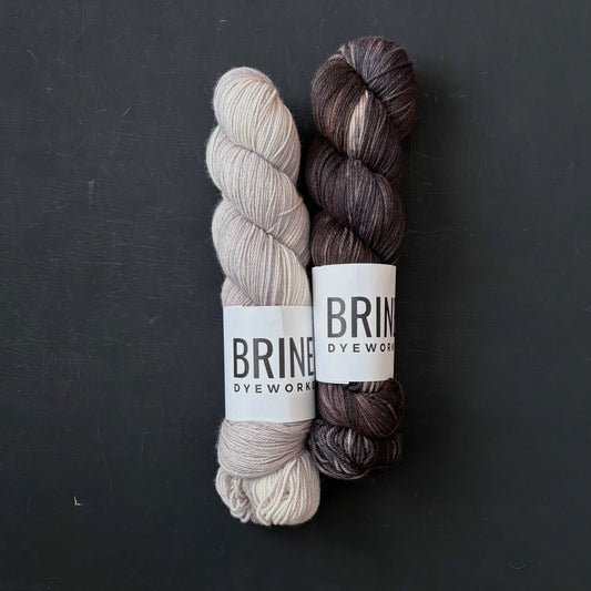 Peppercorn + Oyster on Eco Sock